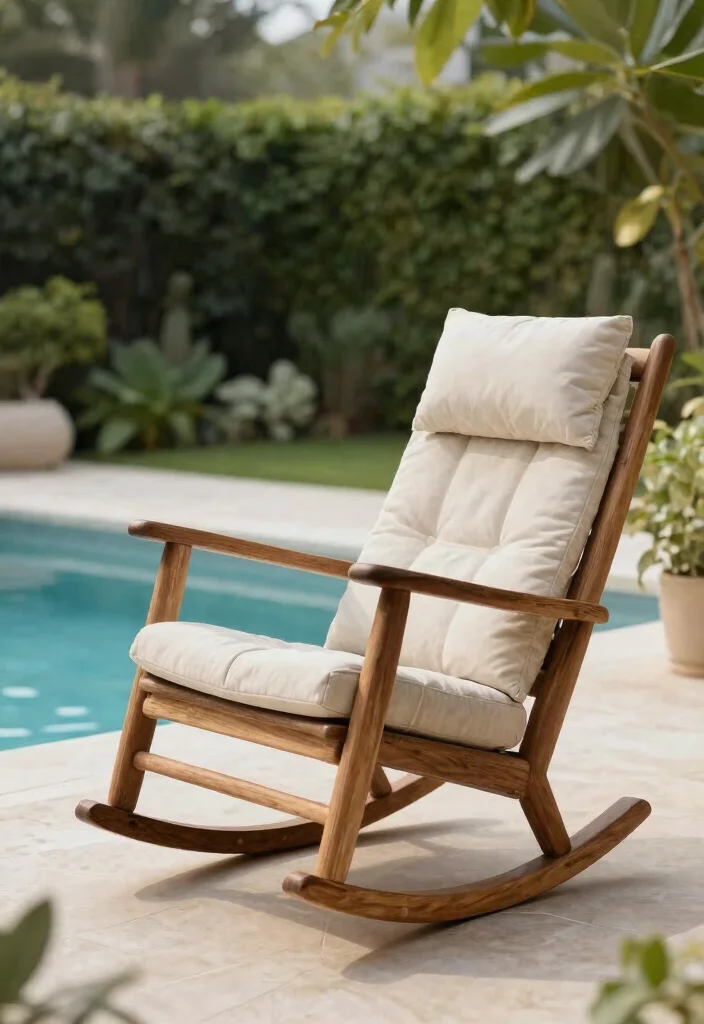 17 Relaxing Patio Lounge Chair Ideas by the Pool 9. Eco Friendly Rocking Chairs 0