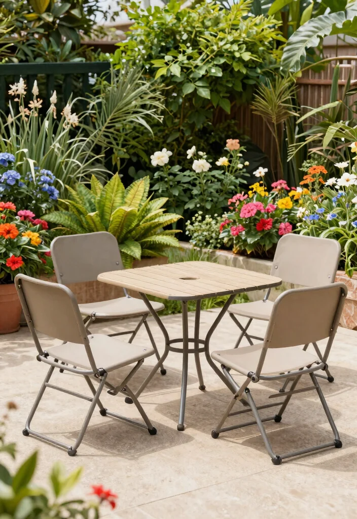 20 Stunning Patio Chair Inspiration Photos to Pin 13. Foldable Convenience 0