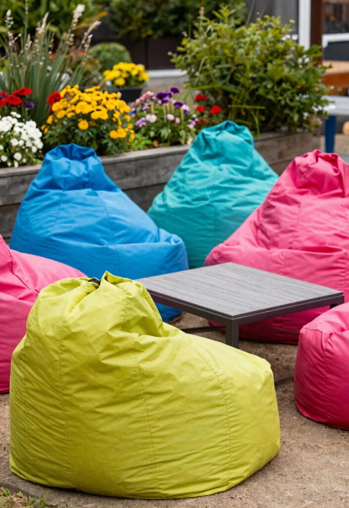 20 Stunning Patio Chair Inspiration Photos to Pin 14. Stylish Bean Bags 0