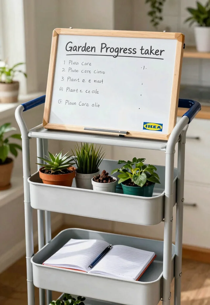 21 Best Ikea Utility Cart Ideas and Decor Styling Hacks 11. Marking Garden Progress 0