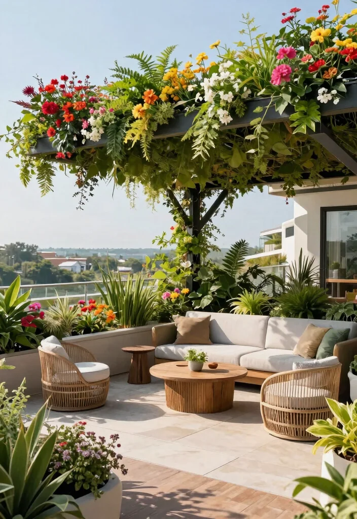 21 Best Patio Canopy Ideas for Ultimate Backyard Shade 10. Green Roof Canopy 0