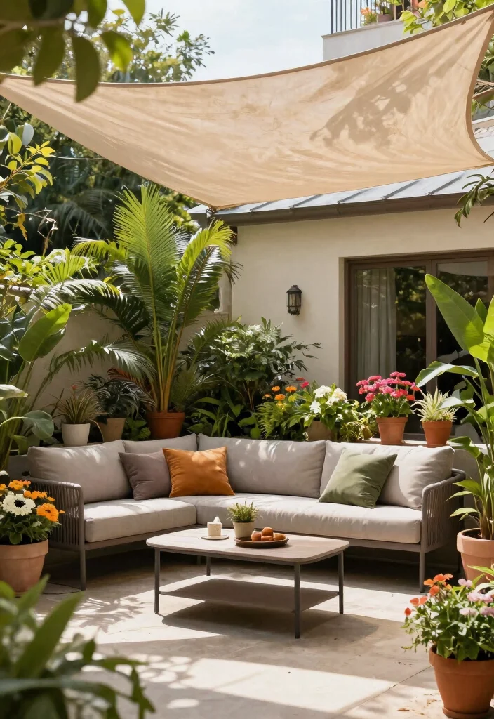 21 Best Patio Canopy Ideas for Ultimate Backyard Shade 13. Shade Cloth 0