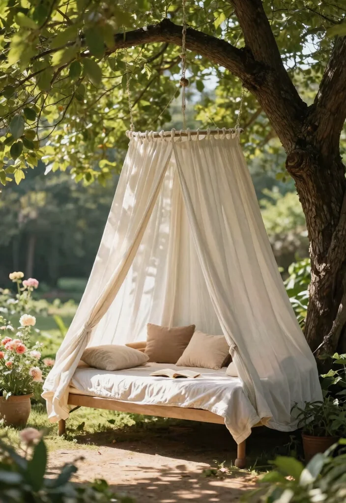 21 Best Patio Canopy Ideas for Ultimate Backyard Shade 15. Hanging Canopy Bed 0