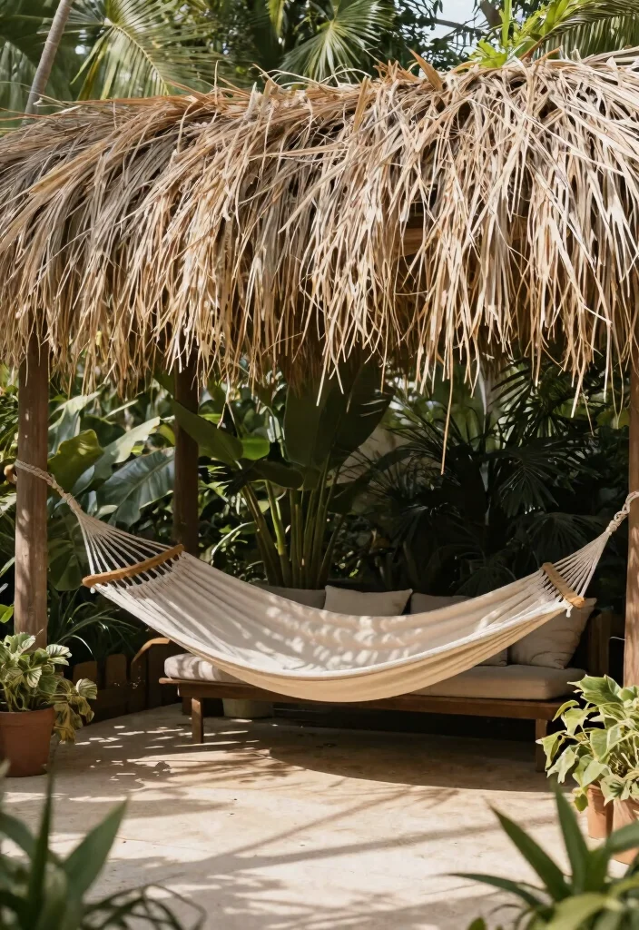 21 Best Patio Canopy Ideas for Ultimate Backyard Shade 7. Natural Reed Canopy 0