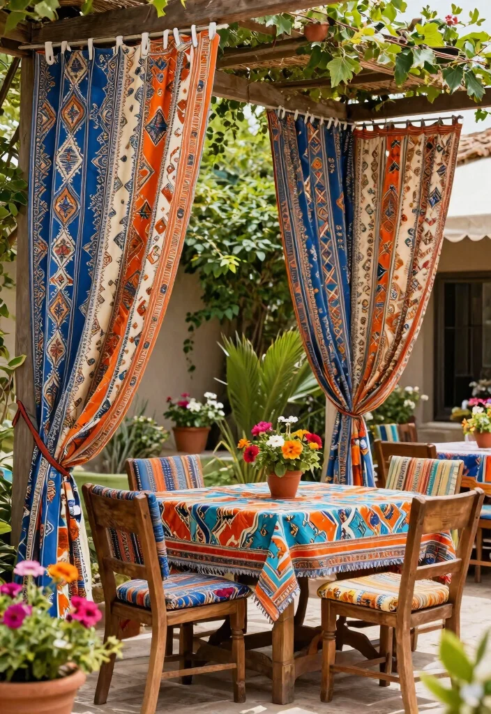 21 Dreamy Outdoor Curtain Ideas for Patio Privacy 2 21 Dreamy Outdoor Curtain Ideas for Patio Privacy 2. Vibrant Patterned Fabrics for a Pop of Color 0