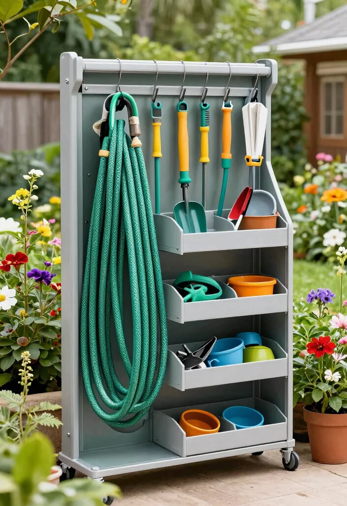 21 Genius Garden Hose Storage Ideas End the Clutter 11. Hose Hanger with Toolbox Storage 0