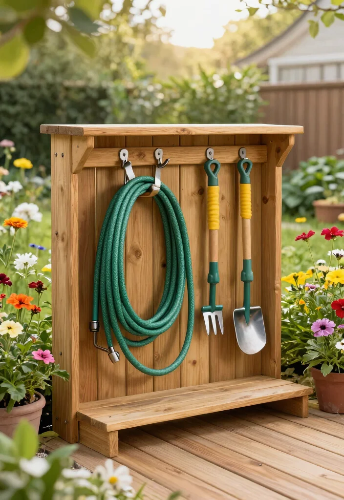21 Genius Garden Hose Storage Ideas End the Clutter 14. Hose Storage Under a Deck 0