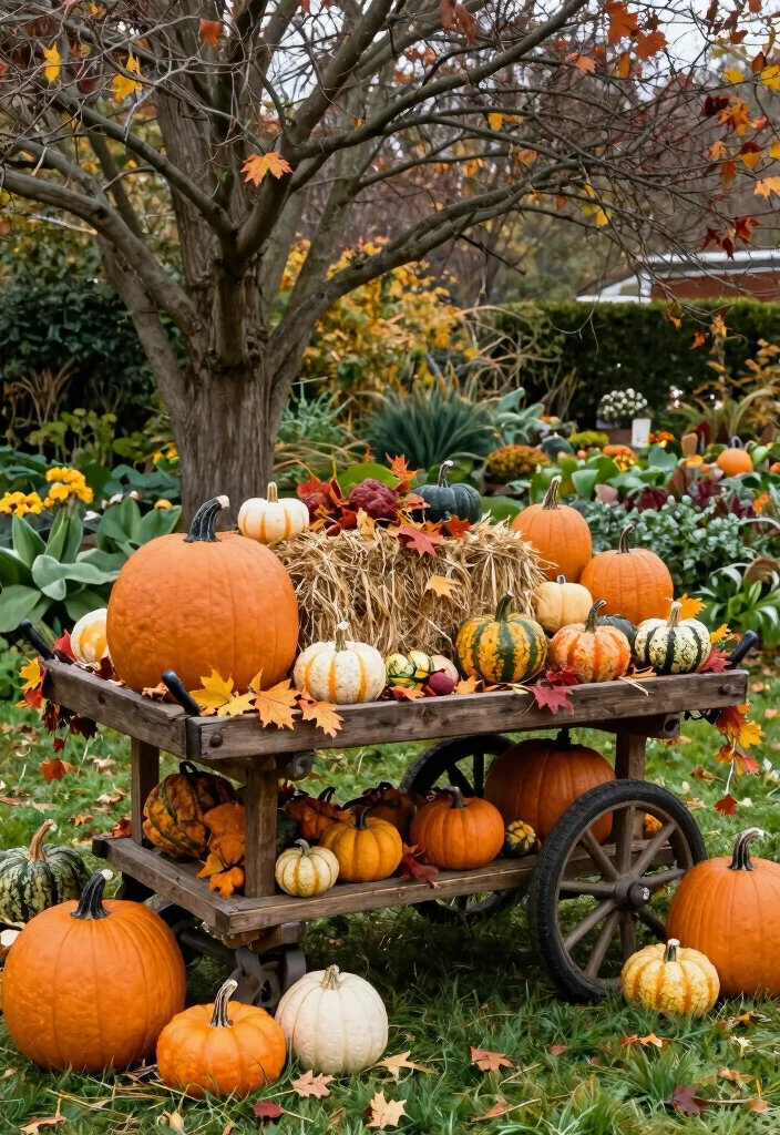 21 Practical Garden Cart Ideas Every Gardener Needs 10 21 Practical Garden Cart Ideas Every Gardener Needs 10. Garden Cart for Seasonal Decor 0