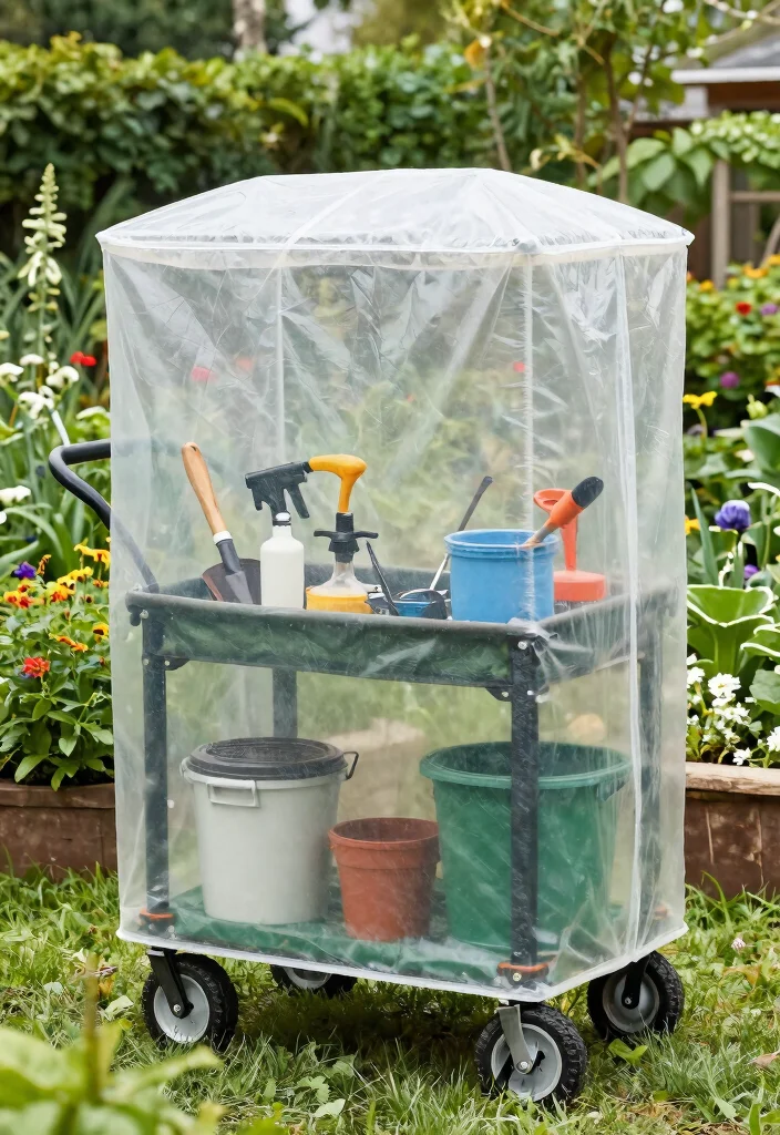 21 Practical Garden Cart Ideas Every Gardener Needs 15 21 Practical Garden Cart Ideas Every Gardener Needs 15. Garden Cart with Cover 0