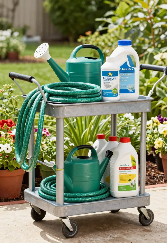 21 Practical Garden Cart Ideas Every Gardener Needs 19 21 Practical Garden Cart Ideas Every Gardener Needs 19. Garden Cart for Watering Supplies 0