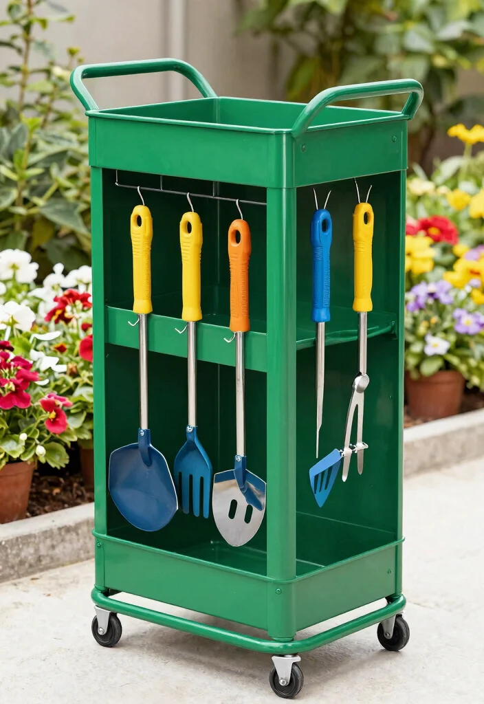21 Practical Garden Cart Ideas Every Gardener Needs 2 21 Practical Garden Cart Ideas Every Gardener Needs 2. Rolling Tool Organizer 0