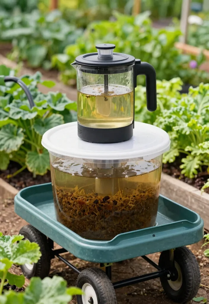 21 Practical Garden Cart Ideas Every Gardener Needs 21 21 Practical Garden Cart Ideas Every Gardener Needs 21. Garden Cart with Compost Tea Brewer 0