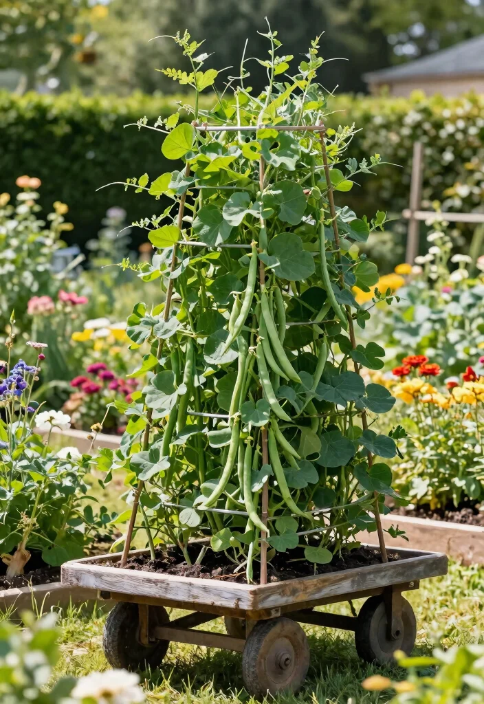 21 Practical Garden Cart Ideas Every Gardener Needs 4 21 Practical Garden Cart Ideas Every Gardener Needs 4. Vertical Garden for Climbing Plants 0