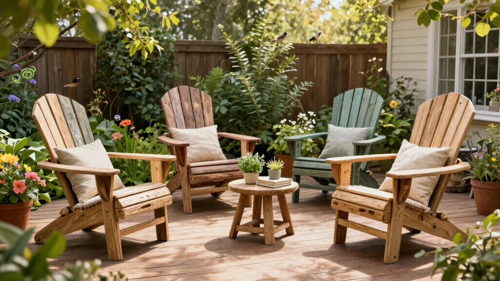 21 Relaxing Adirondack Chair Patio Ideas for Your Backyard