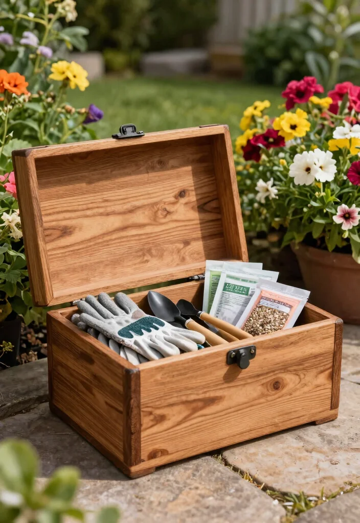21 Smart Deck Box Ideas for Outdoor Storage Hide Clutter 1. Rustic Wood Deck Box 0
