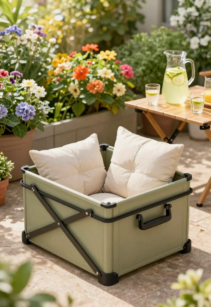 21 Smart Deck Box Ideas for Outdoor Storage Hide Clutter 12. Folding Deck Box 0