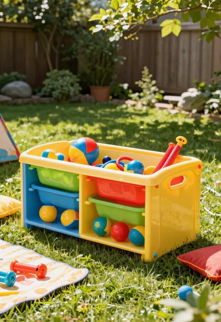21 Smart Deck Box Ideas for Outdoor Storage Hide Clutter 14. Outdoor Toy Storage Deck Box 0