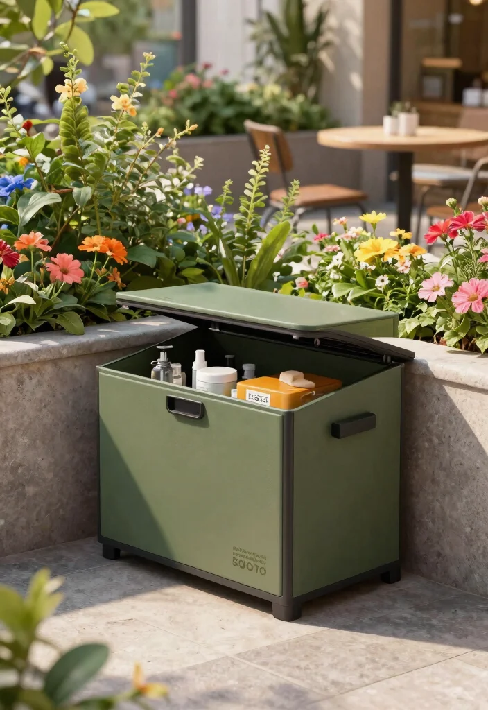 21 Smart Deck Box Ideas for Outdoor Storage Hide Clutter 7. Compact Corner Deck Box 0