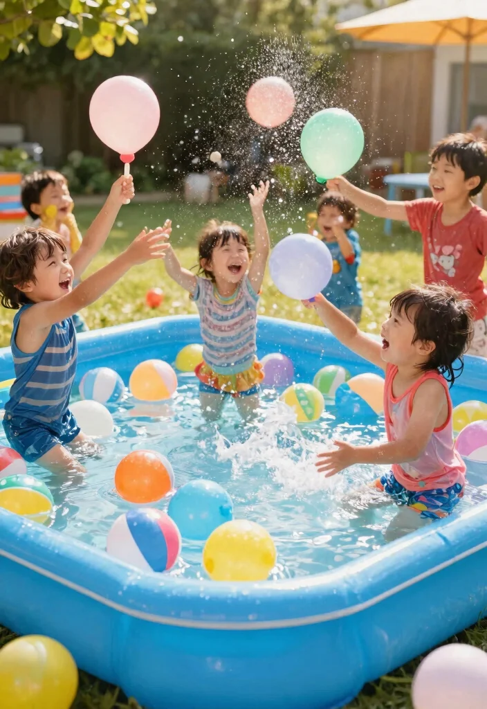 25 Fun Kiddie Pool Concepts for Epic Summer Days 11 25 Fun Kiddie Pool Concepts for Epic Summer Days 11. Water Balloon Fiesta 0