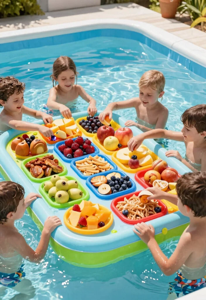 25 Fun Kiddie Pool Concepts for Epic Summer Days 14 25 Fun Kiddie Pool Concepts for Epic Summer Days 14. Floating Snack Bar 0