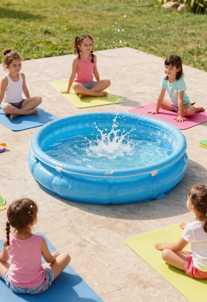 25 Fun Kiddie Pool Concepts for Epic Summer Days 17 25 Fun Kiddie Pool Concepts for Epic Summer Days 17. Poolside Yoga Flow 0