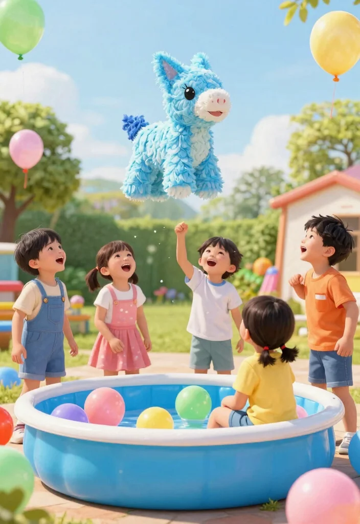 25 Fun Kiddie Pool Concepts for Epic Summer Days 22 25 Fun Kiddie Pool Concepts for Epic Summer Days 22. Water Balloon Pinata Party 0