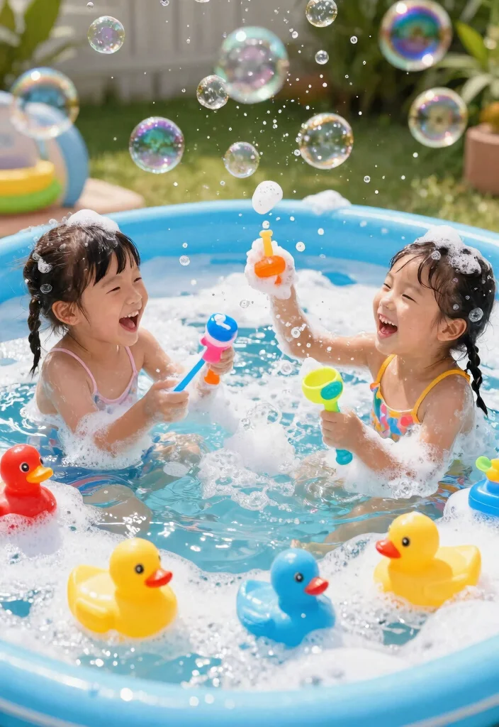 25 Fun Kiddie Pool Concepts for Epic Summer Days 4 25 Fun Kiddie Pool Concepts for Epic Summer Days 4. Bubble Bonanza 0