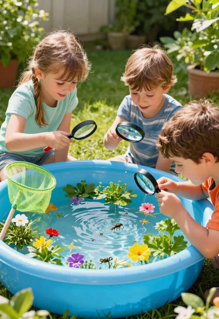 25 Fun Kiddie Pool Concepts for Epic Summer Days 5 25 Fun Kiddie Pool Concepts for Epic Summer Days 5. Nature Exploration Pool 0