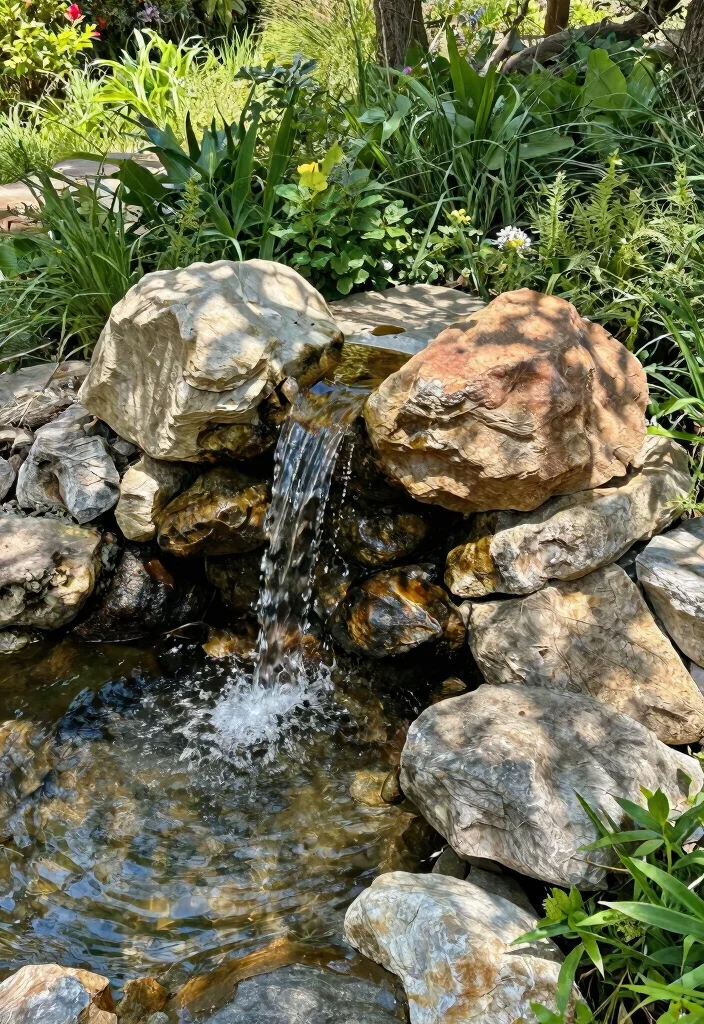 25 Stunning Outdoor Fountain Ideas for a Relaxing Yard 11. Natural Rock Fountain 0