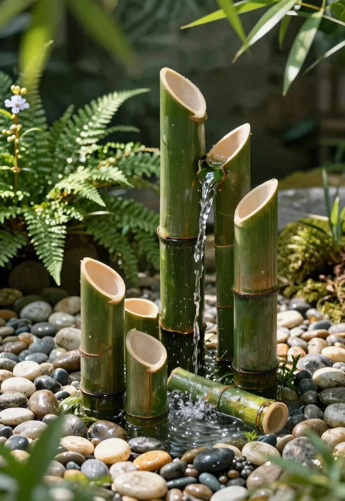25 Stunning Outdoor Fountain Ideas for a Relaxing Yard 13. Bamboo Fountain 0