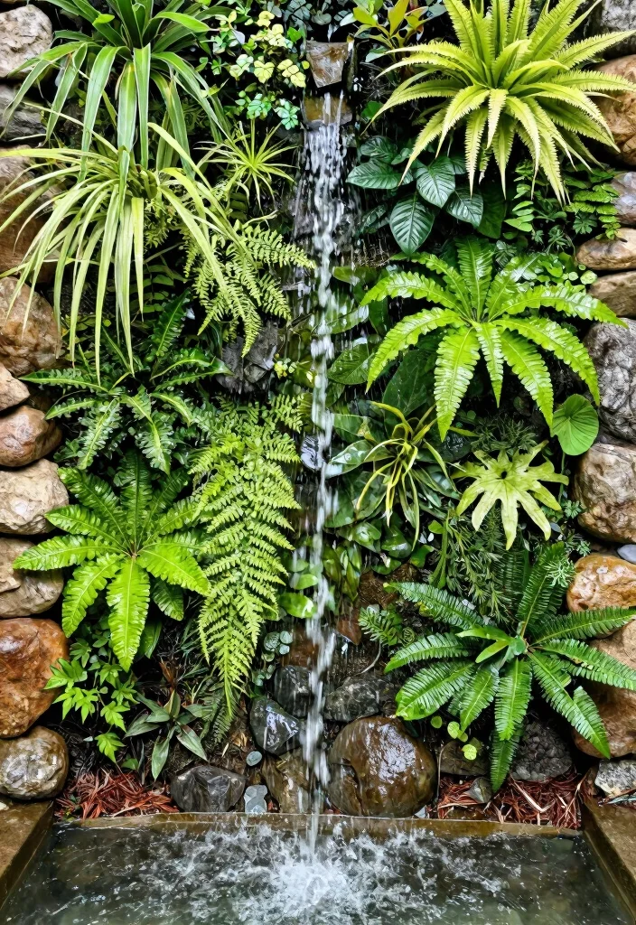 25 Stunning Outdoor Fountain Ideas for a Relaxing Yard 21. Green Wall Fountain 0