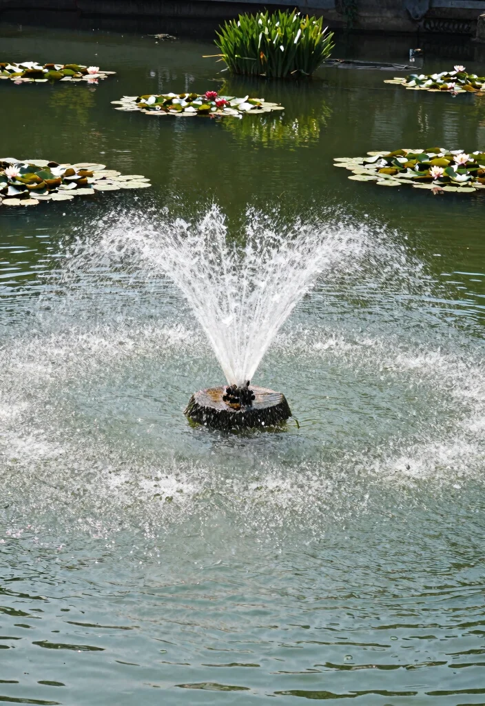 25 Stunning Outdoor Fountain Ideas for a Relaxing Yard 23. Floating Fountain 0