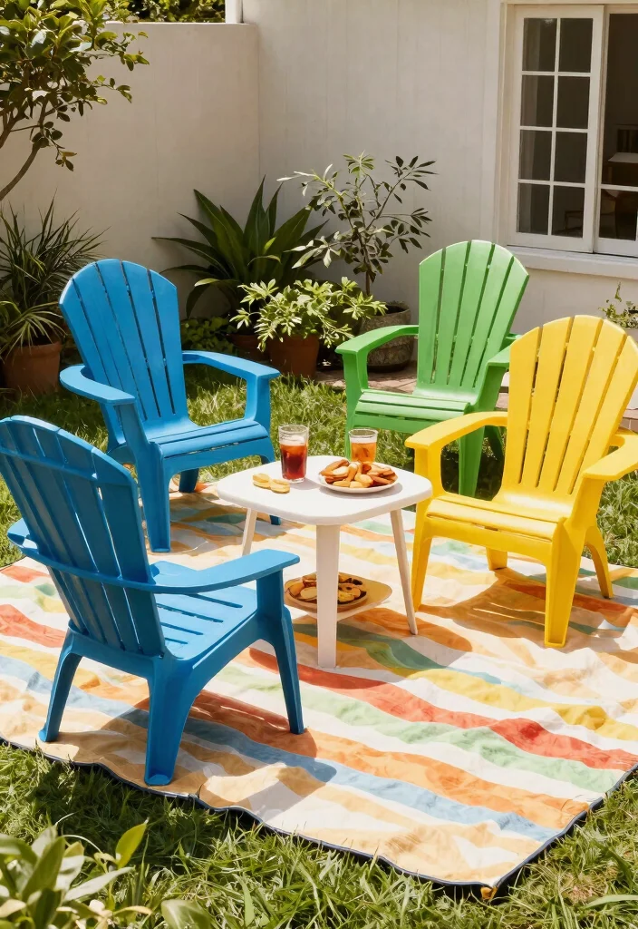 25 Stylish Patio Chair Ideas for Your Outdoor Living Room 1. Recycled Plastic Adirondack Chairs 0
