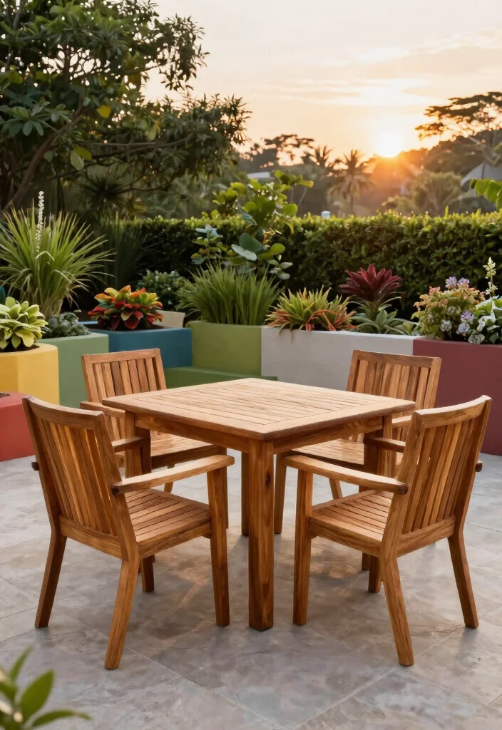 25 Stylish Patio Chair Ideas for Your Outdoor Living Room 4. Sustainable Teak Chairs 0