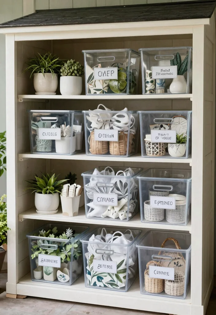 25 Ultimate Tool Shed Ideas for a Perfectly Organized Yard 13. Seasonal Dcor Storage 0