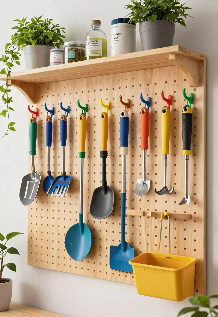 25 Ultimate Tool Shed Ideas for a Perfectly Organized Yard 17. Pegboard Tool Wall 0