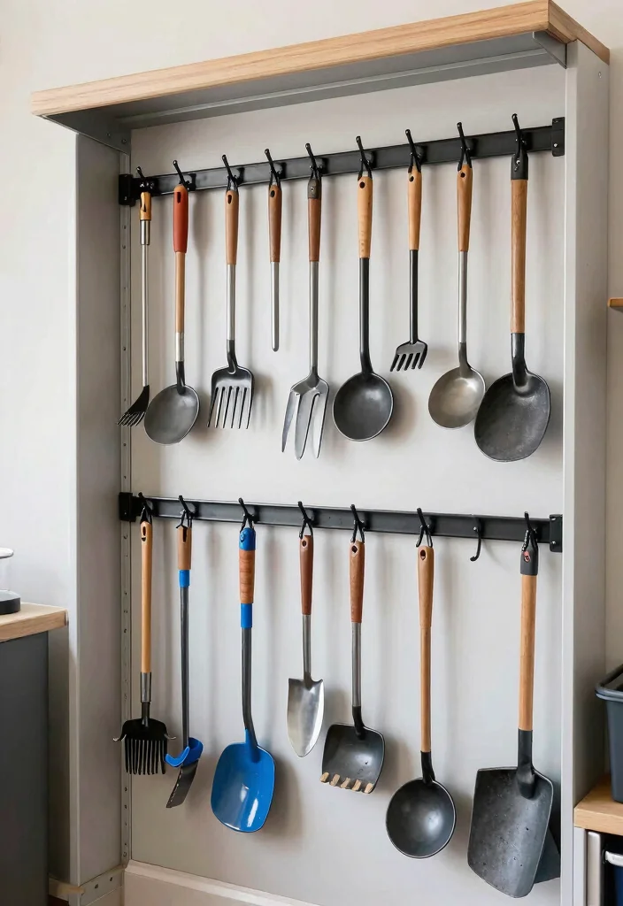 25 Ultimate Tool Shed Ideas for a Perfectly Organized Yard 22. Tool Rack System 0