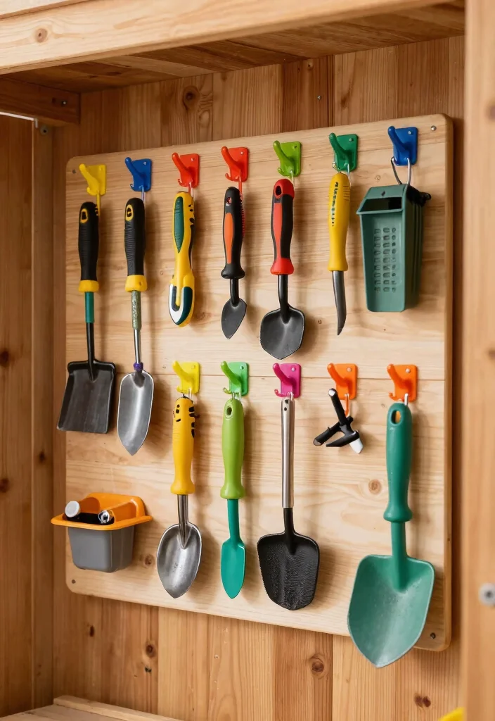 25 Ultimate Tool Shed Ideas for a Perfectly Organized Yard 8. Custom Tool Board 0
