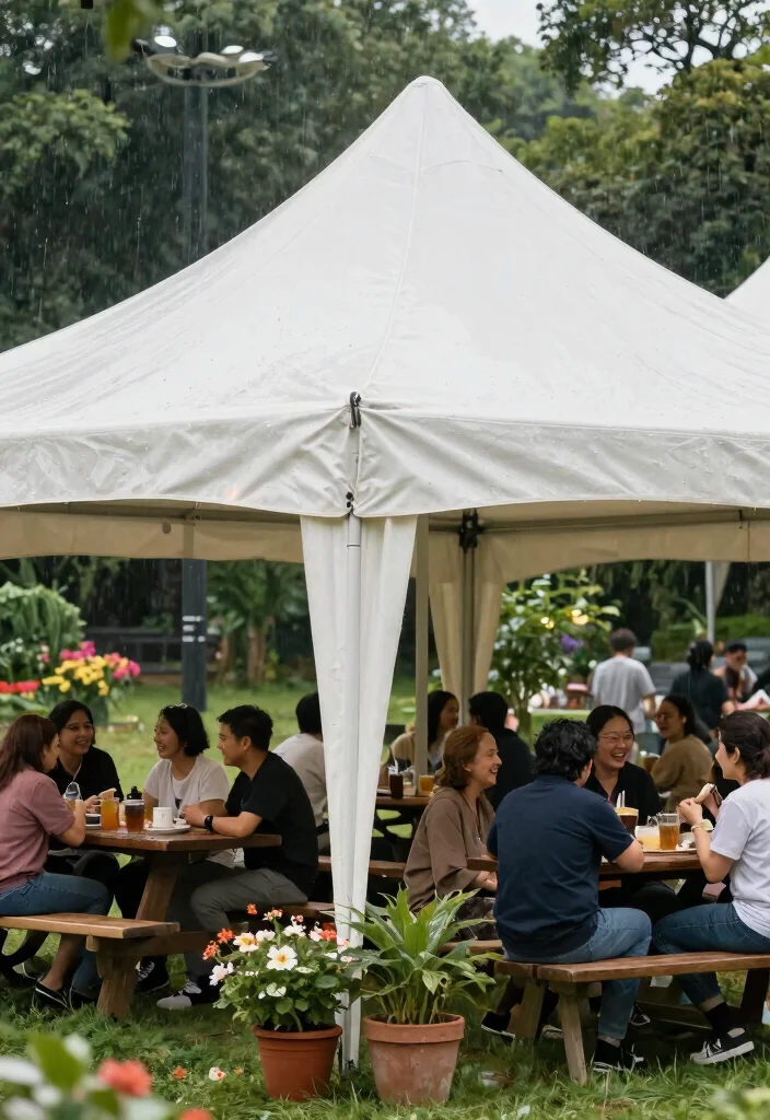 7 Best White Canopy Tent Top Replacements for Summer 2. Weather Resistant Polyethylene Canvas 0