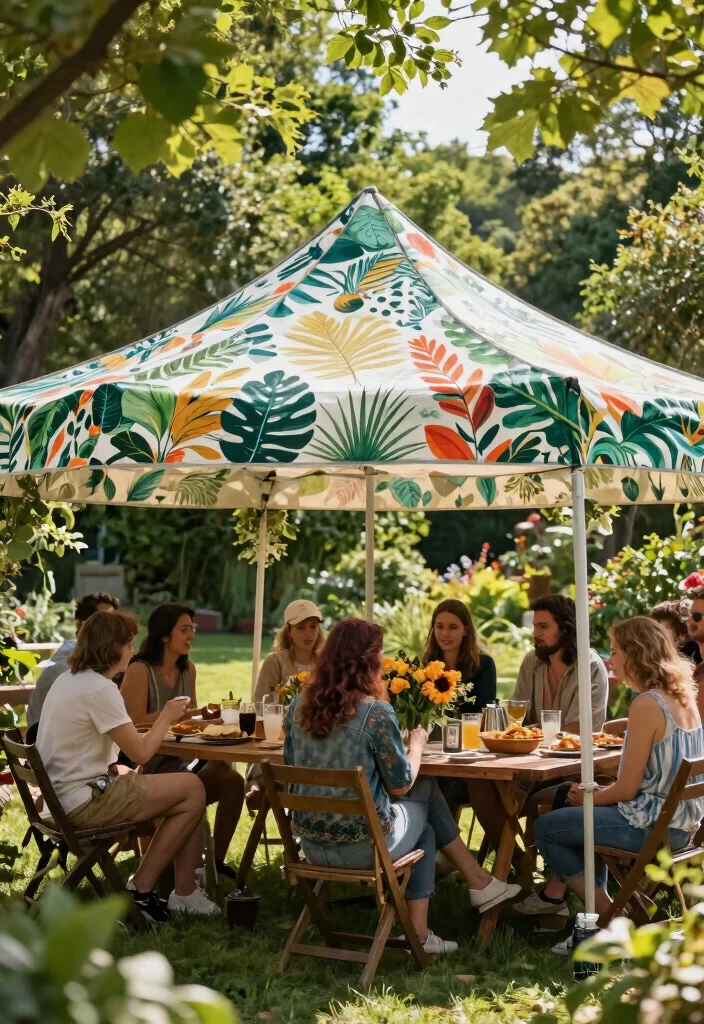 7 Best White Canopy Tent Top Replacements for Summer 5. Custom Printed Canopy Tops 0