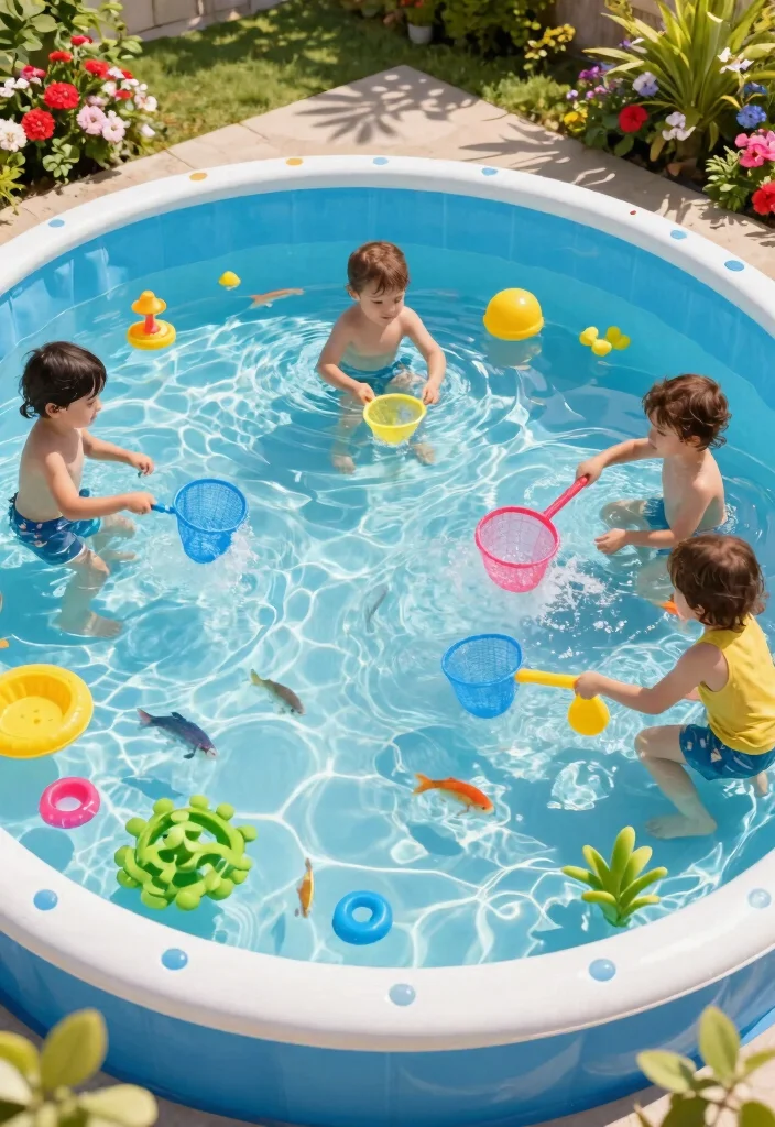 7 Clever Kiddie Pool Pond Ideas for Your Eco Friendly Backyard Oasis 2. Splash Zone with a Twist 0