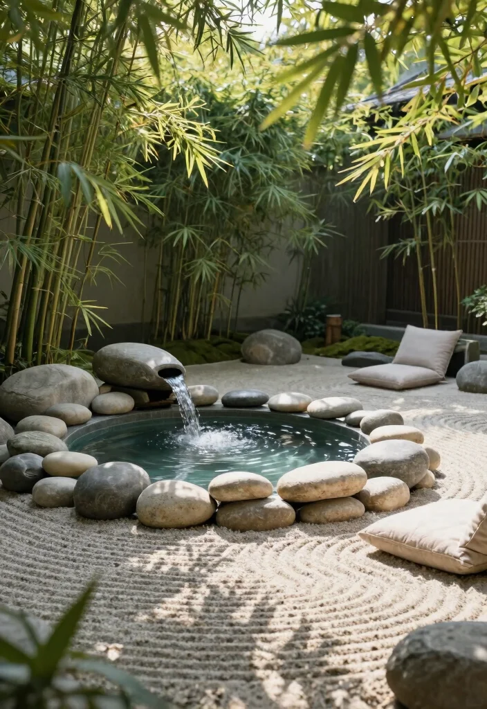 7 Clever Kiddie Pool Pond Ideas for Your Eco Friendly Backyard Oasis 3. Mini Zen Garden Water Feature 0