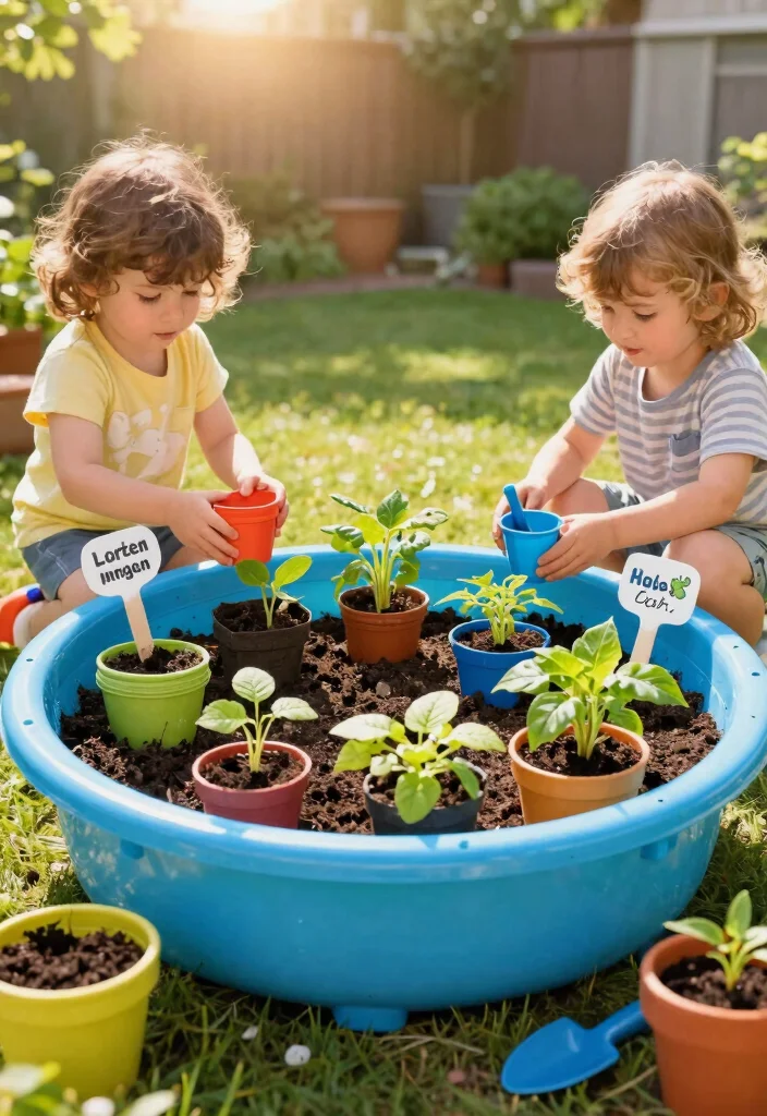 7 Clever Kiddie Pool Pond Ideas for Your Eco Friendly Backyard Oasis 7. Eco Conscious Plant Nursery 0