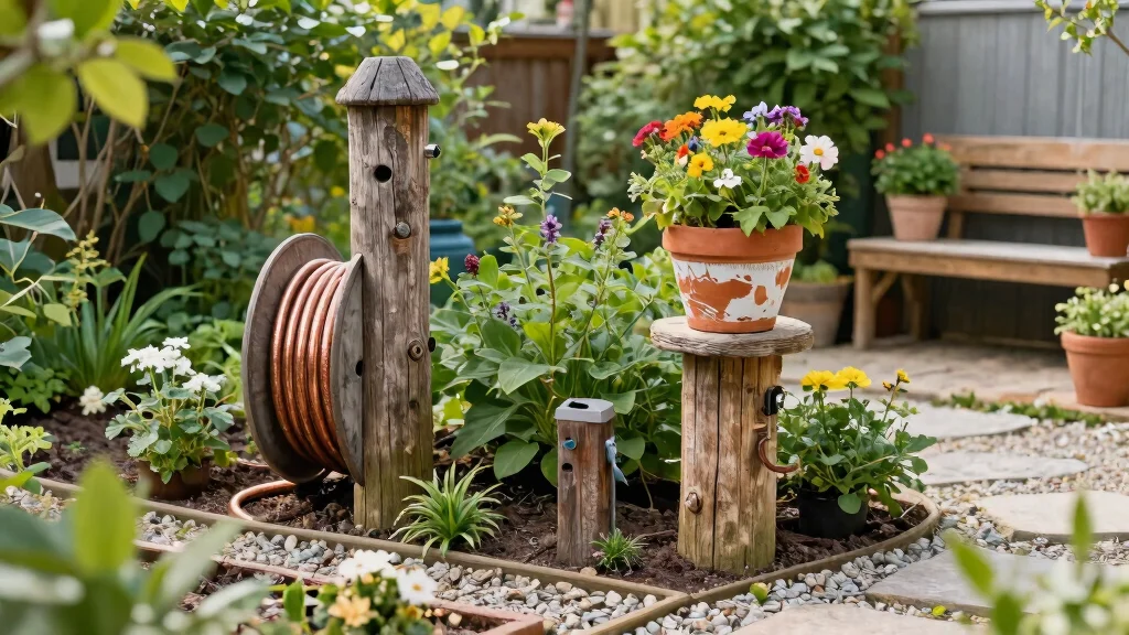7 DIY Hose Reel Post Ideas for Gardens Without Walls