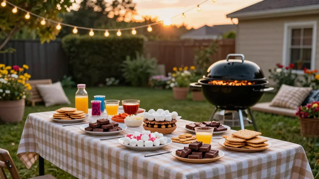 7 Fun S'mores Table-Top Barbecue Setup Ideas for Family Night