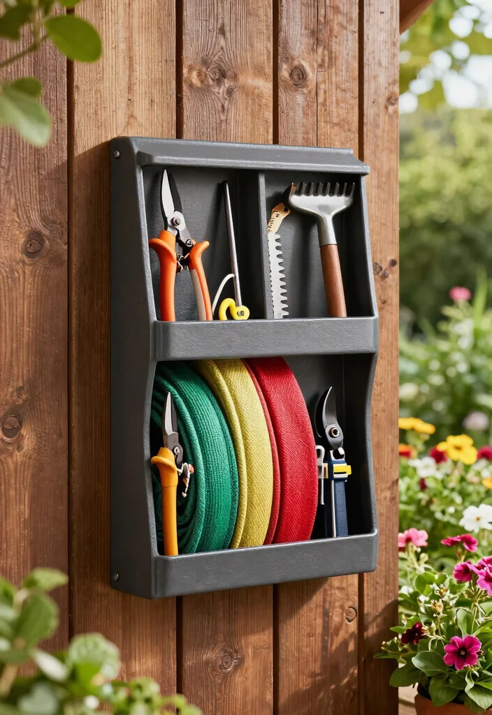 7 Unique Fire Hose Storage Ideas for Your Garden 2. Wall Mounted Hose Holder 0