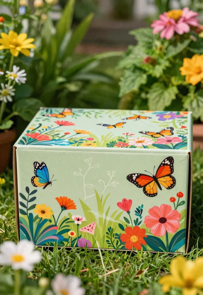 9 Clever Deck Box Cover Ideas to Protect Your Storage 5. Garden Themed Decals 0