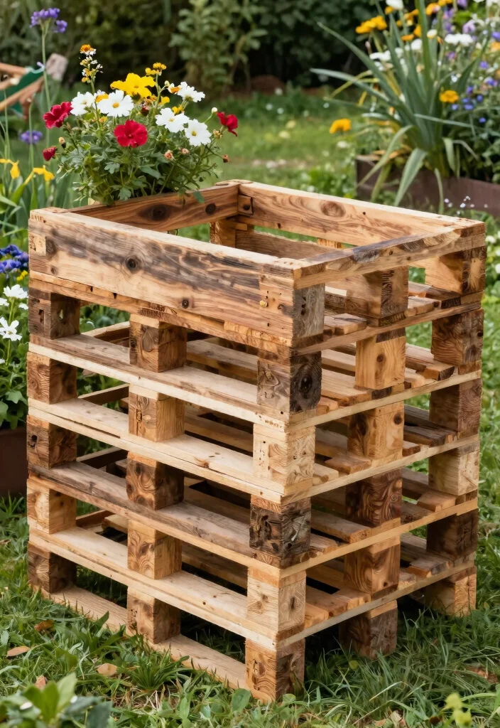 9 Clever Deck Box Cover Ideas to Protect Your Storage 6. Upcycled Pallet Covers 0