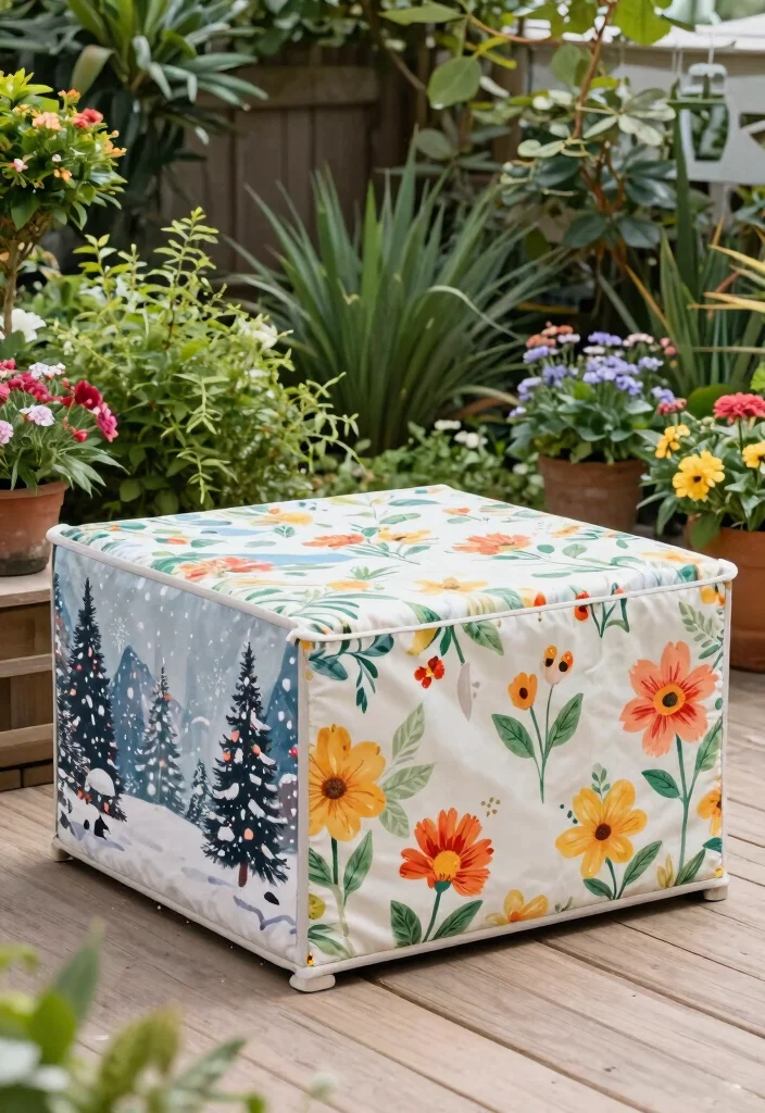 9 Clever Deck Box Cover Ideas to Protect Your Storage 9. Seasonal Covers 0