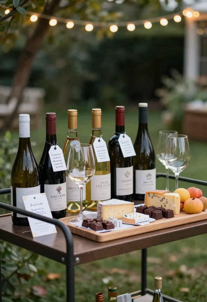 9 Fun Utility Cart Bar Ideas for Entertaining Guests 7. DIY Wine Tasting Station 0
